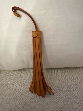 Louis Vuitton Tan Leather Tassel Bag Charm